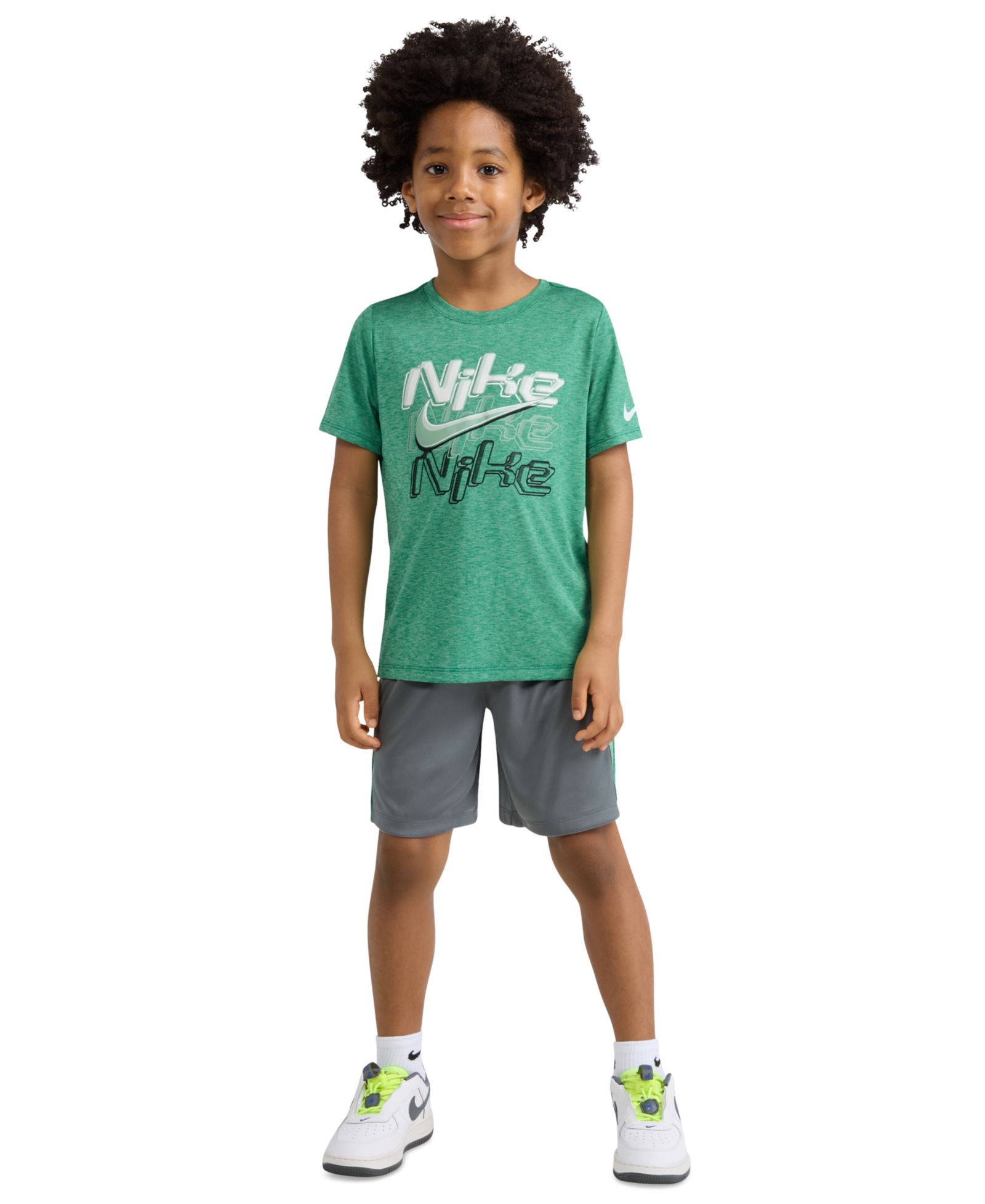 Nike Boys' 4-7 Short-Sleeve T-Shirt and Shorts, 2-Piece Set