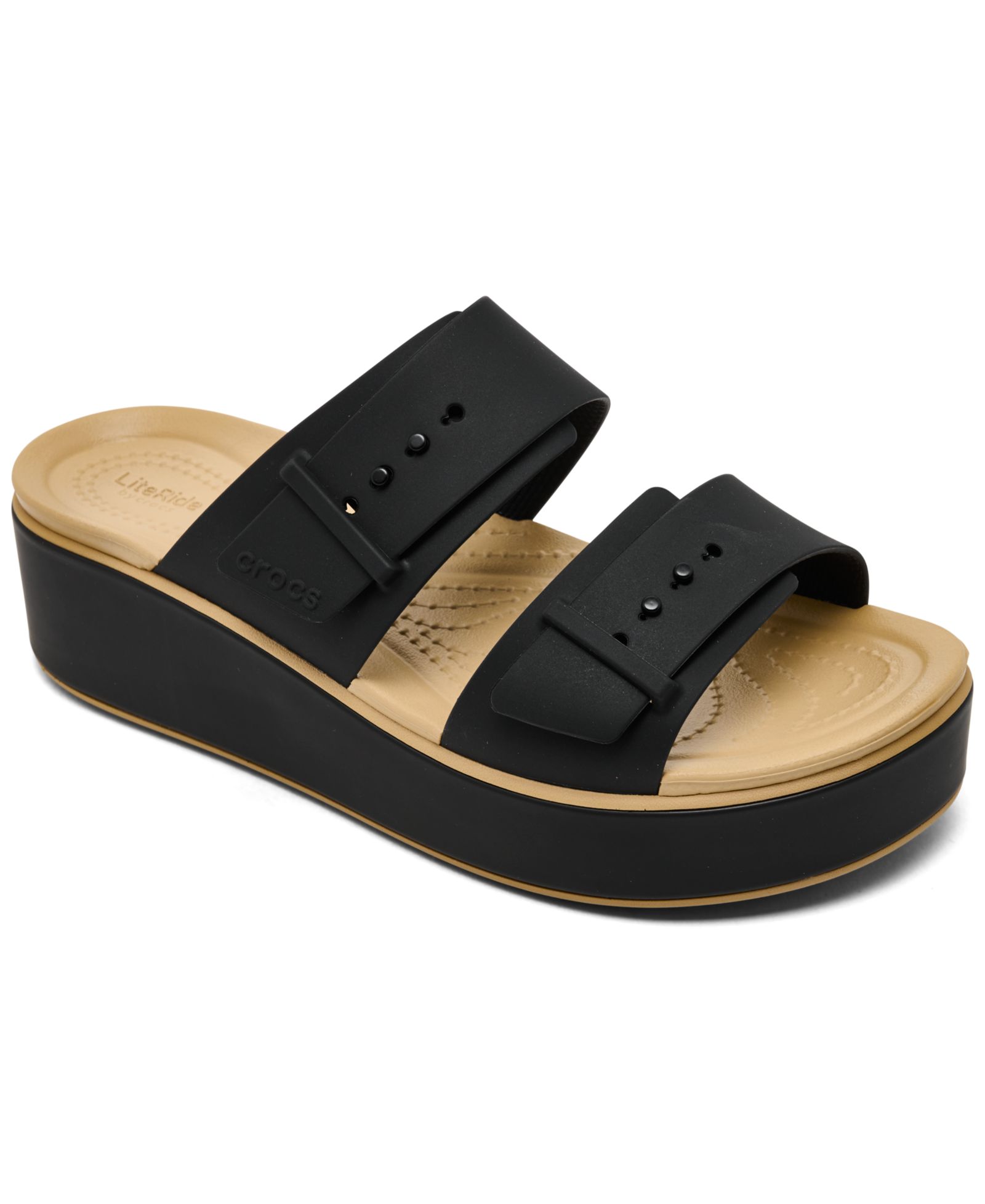 Crocs Women’s Brooklyn Low Wedge Sandals from Finish Line