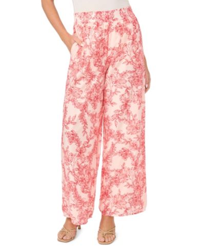 Женские брюки Vince Camuto Blend Smocked Waist Wide-Leg