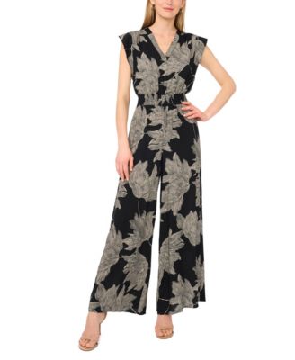 Vince Camuto Женский Flutter-Sleeve Wide-Leg Jumpsuit
