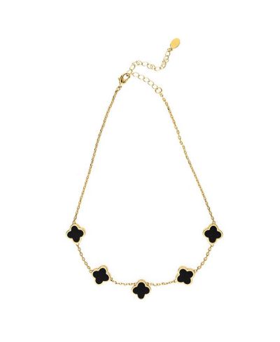 Rivka Friedman 18K Gold Plated Flower Station Necklace