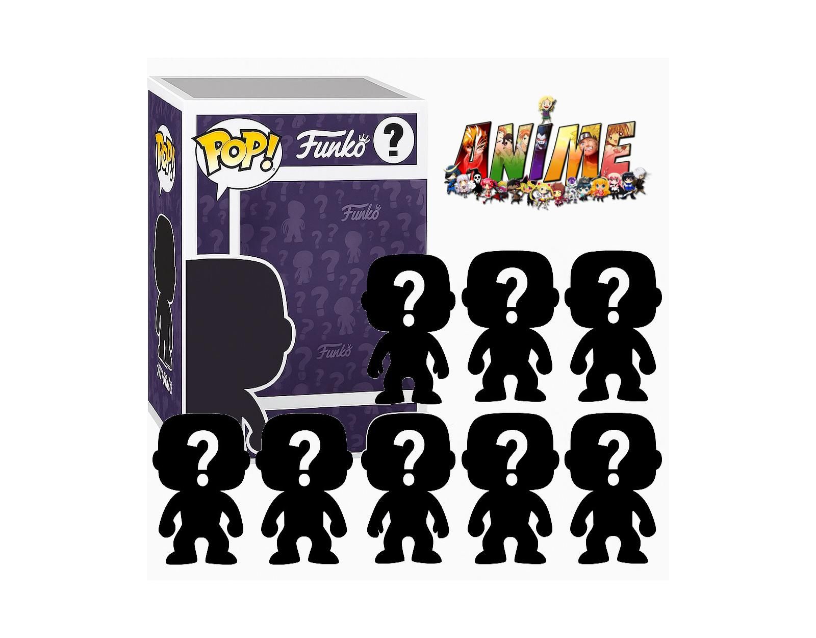 Funko Pop! Anime Blind Box 8-Piece Action Figure Set, Ages 4+