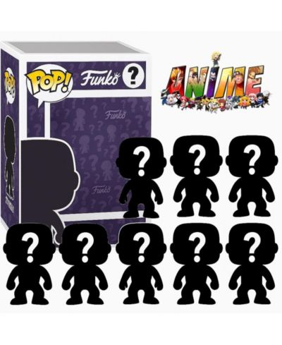 Funko Pop! Anime Blind Box 8-Piece Action Figure Set, Ages 4+