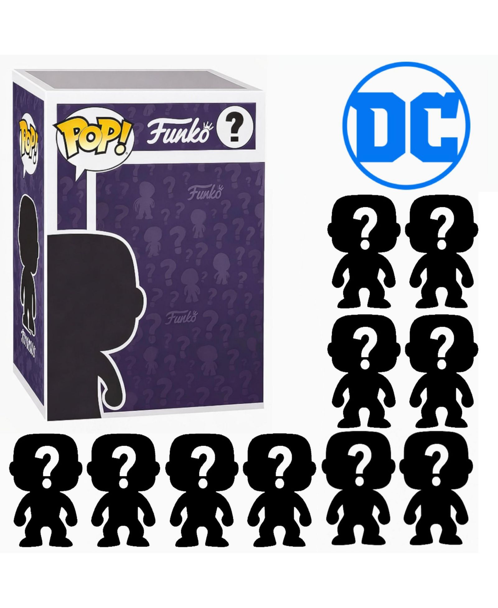 Набор Funko Pop! DC Comics 10 штук Mystery Pack