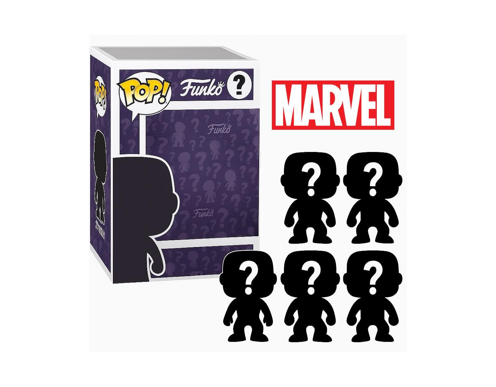 Funko набор из 5 фигурок Marvel Pop! Mystery Box