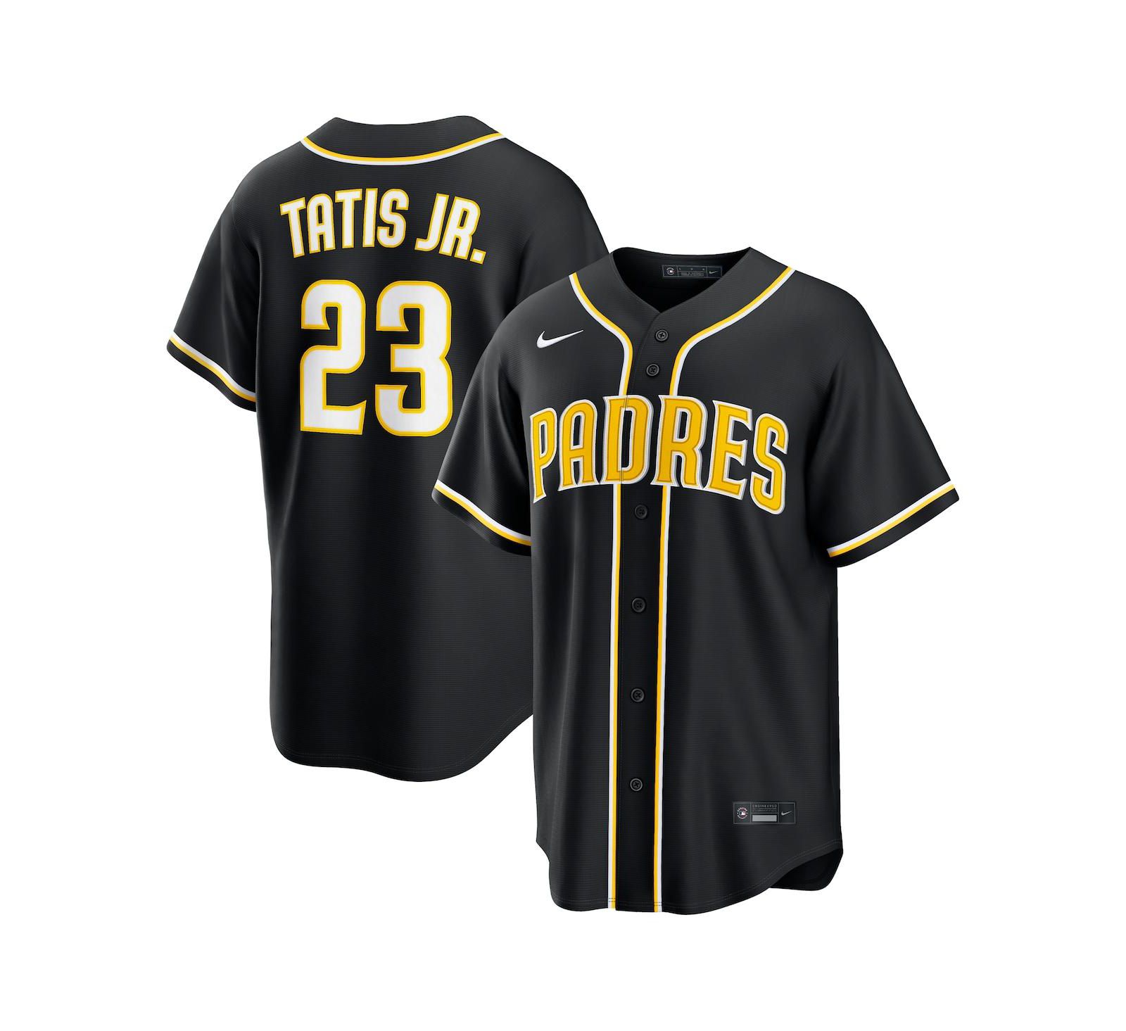 Nike Мужская джерси Nike Fernando Tatis Jr. Black San Diego Padres 2026 Replica