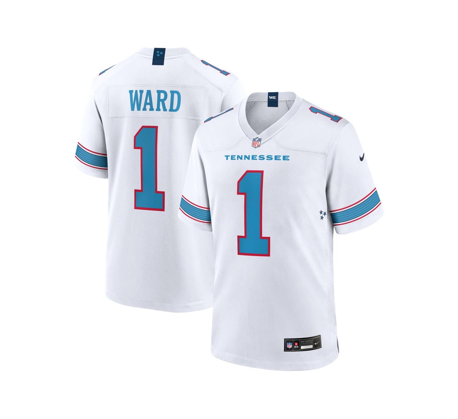 Nike Men's Cameron Ward White Tennessee Titans Game Jersey