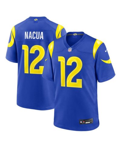 Nike Мужская игровая джерси Los Angeles Rams Puka Nacua, королевский синий