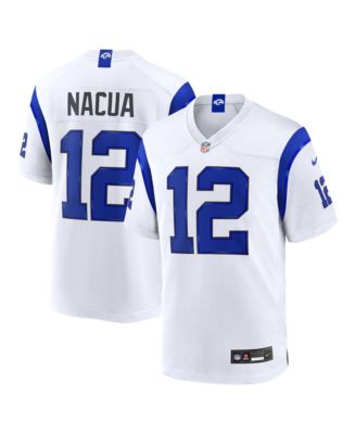Мужская игровая джерси Nike Puka Nacua Los Angeles Rams Fearsome белая