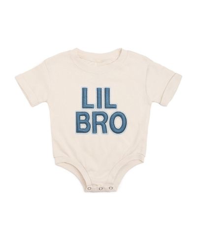 Ромпер Sweet Wink Baby Boys Lil Bro Embroidered Patch Short Sleeve