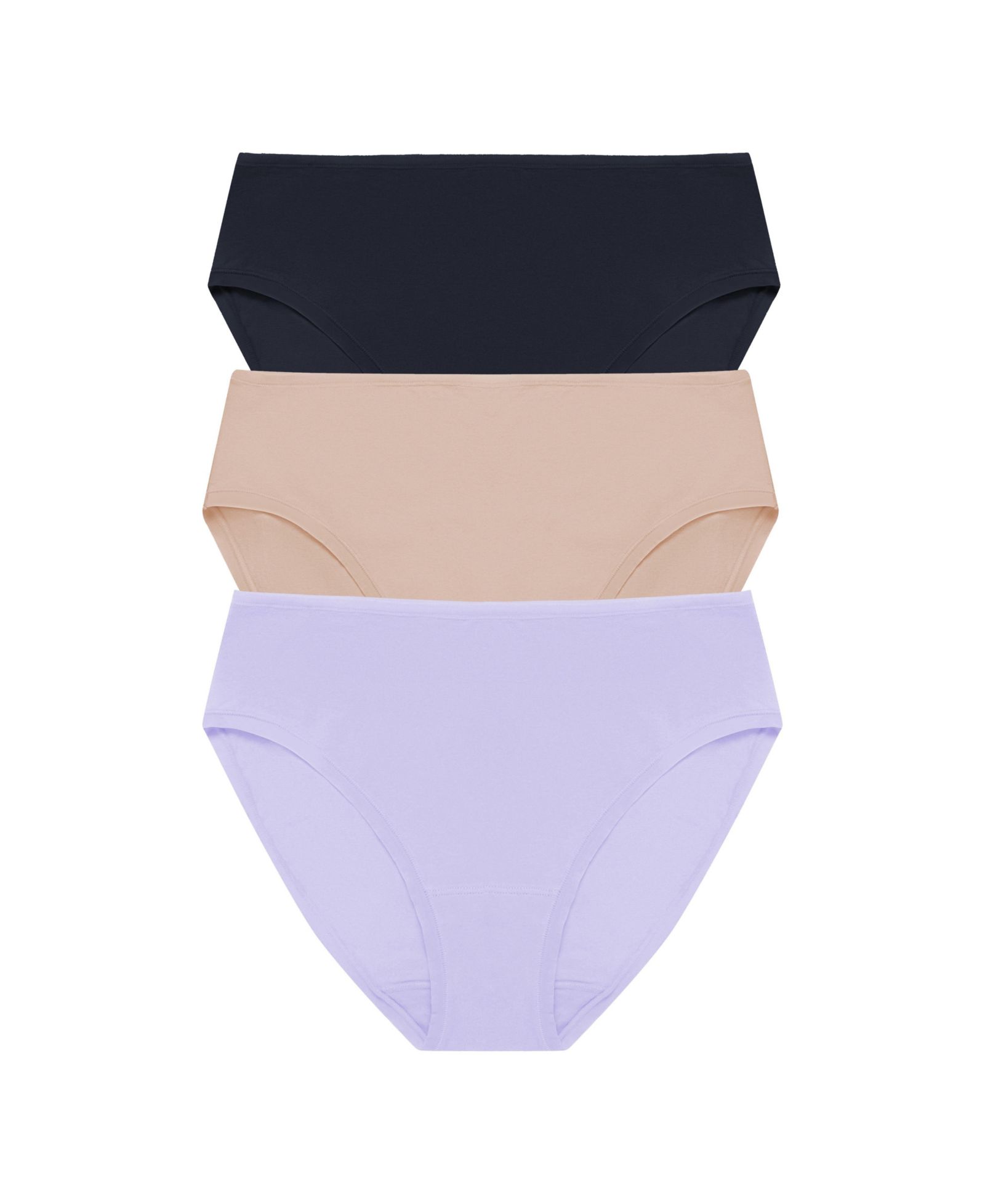Natori Women's Bliss Bare Cotton Hipster 3 Pack