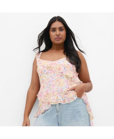Женский топ CITY CHIC Plus Size Waverly Frill с принтом