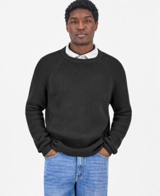 Sun + Stone Men's Luke Marled Raglan-Sleeve Crewneck Sweater, Macy's Exclusive