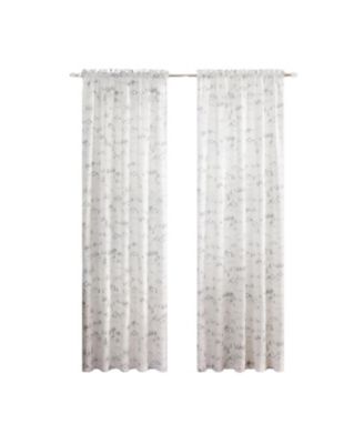 Ellis Curtain Mountain Vista 100% Polyester Tailored Rod Pocket Curtain Panels 48" x 84"