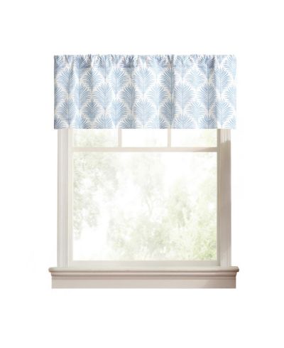 Ellis Curtain Palmetto Cotton Tailored Rod Pocket Valance