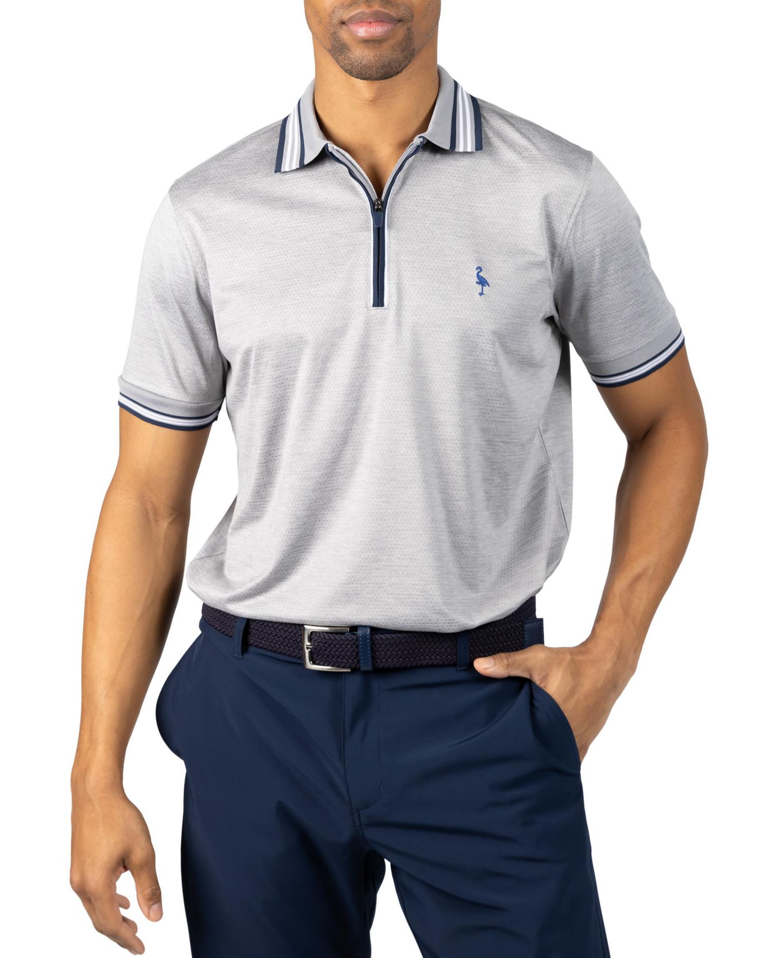 Поло Tailorbyrd Men's Quarter Zip Mesh Performance
