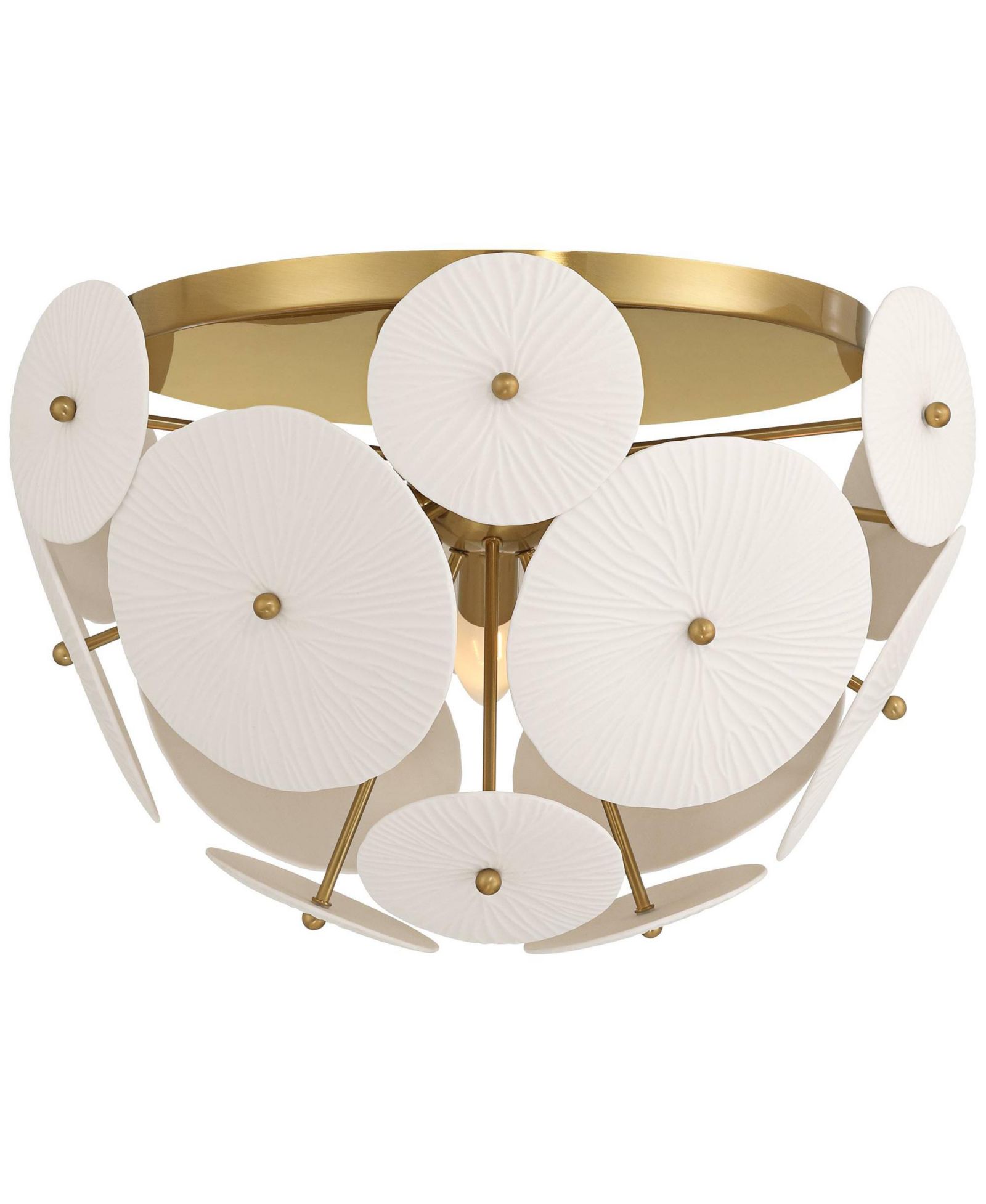 Possini Euro Design Shelly 15 1/2" Modern Semi Flush-Mount Ceiling Light Fixture Kitchen Foyer Sputnik