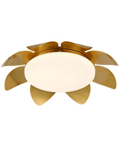 Possini Euro Design  Radiance 16" Wide Brass Flower LED Ceiling Light