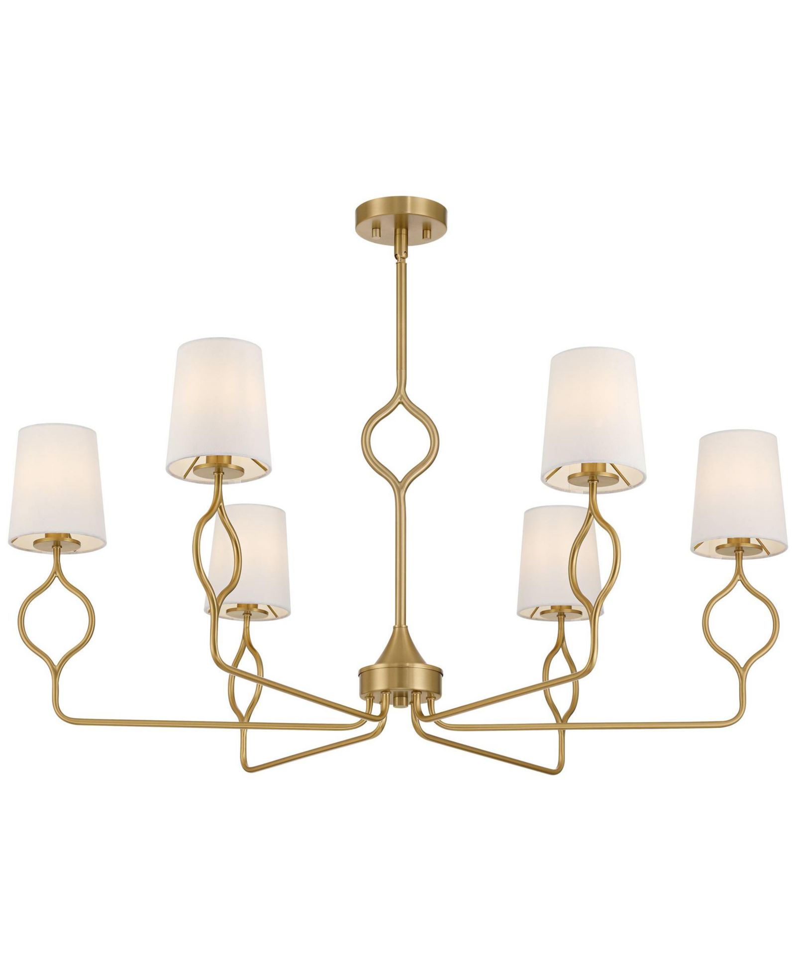 Possini Euro Design  Pirouette 40"W Warm 6-Light Chandelier
