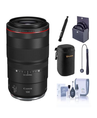 Canon RF 100mm f/2.8 L Macro IS USM Lens, Bundle with Included Value