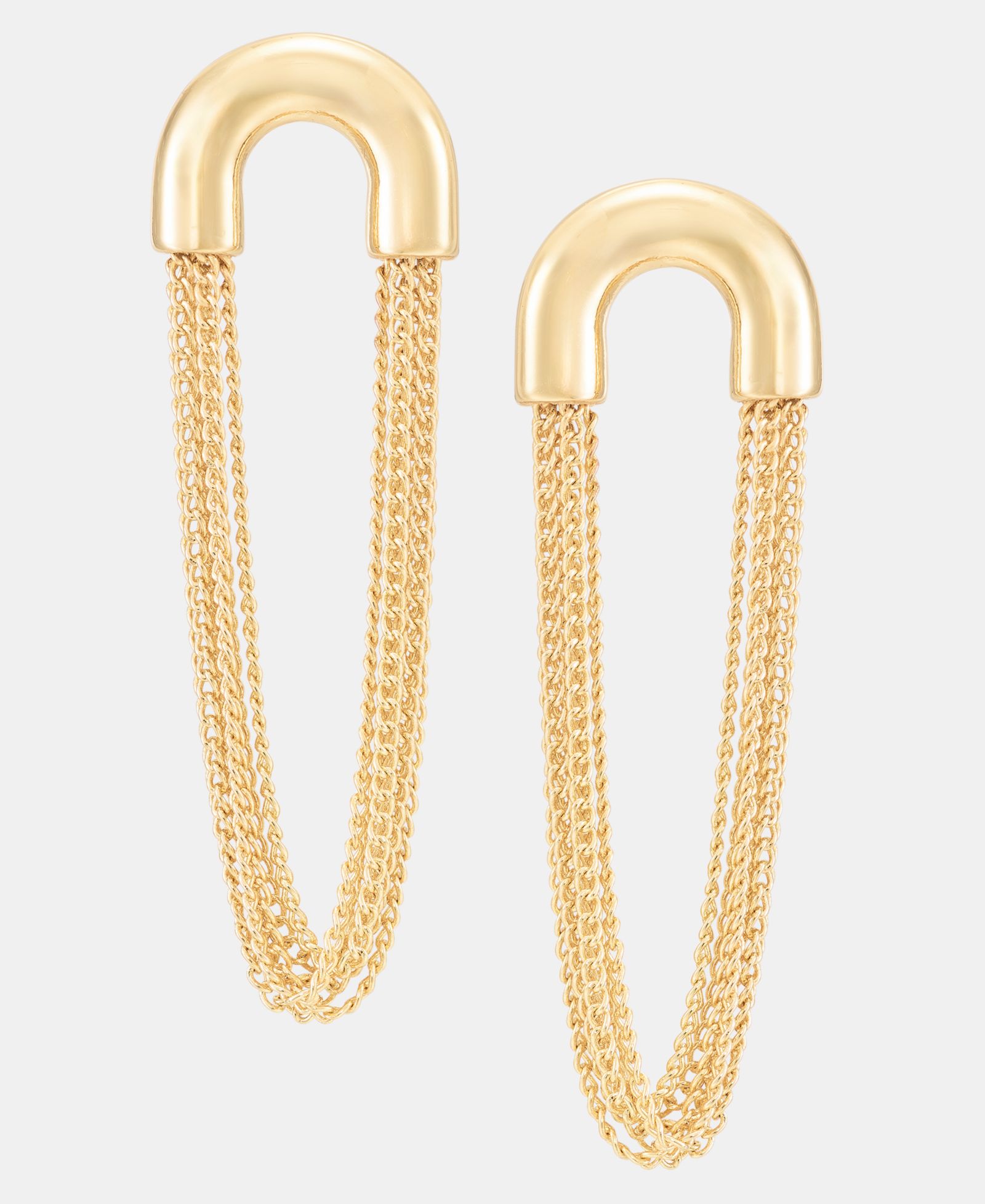 Серьги-подвески Anne Klein Gold-Tone Metal Statement Chain