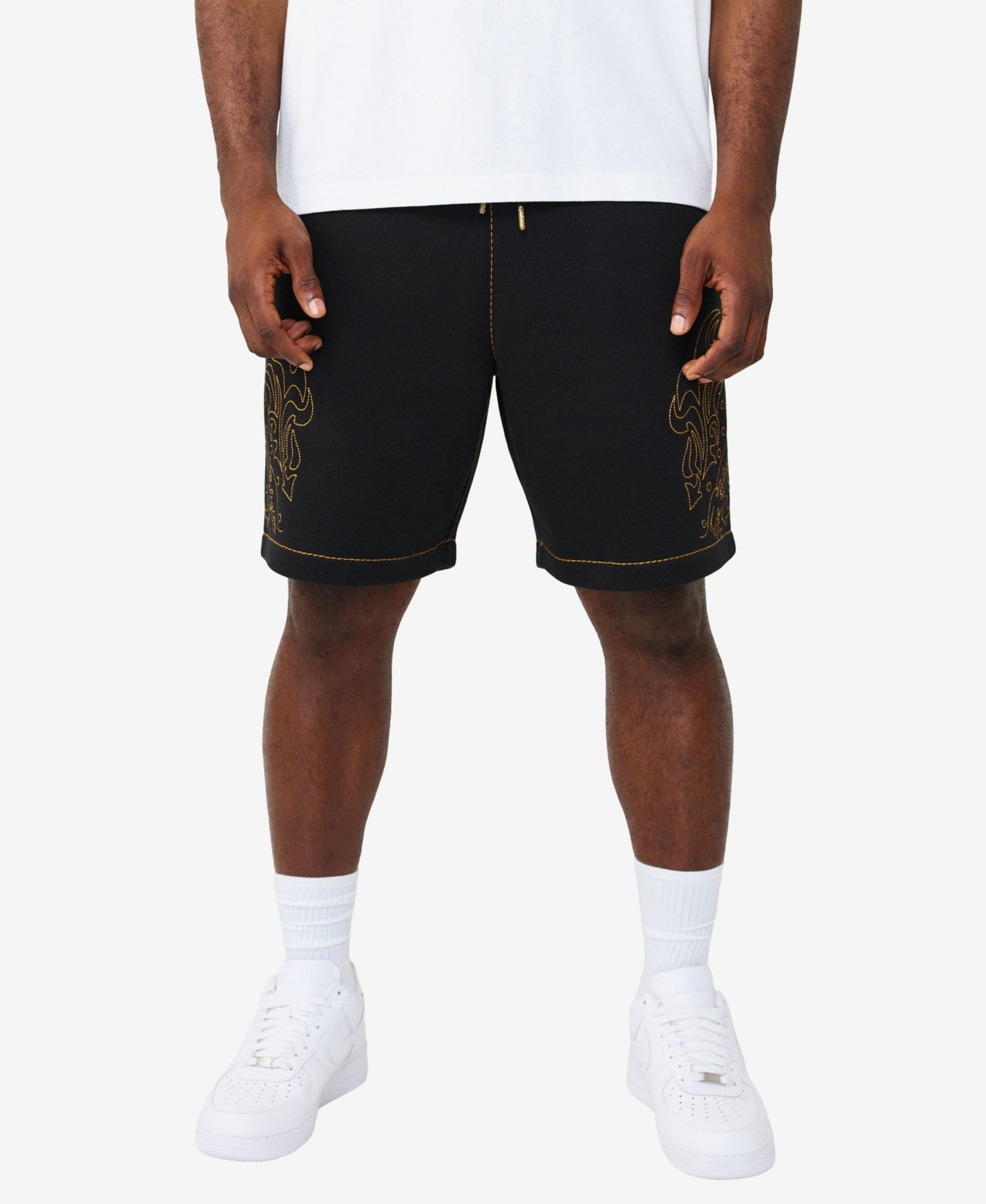 True Religion Men's Rodeo Big T Sweat Shorts