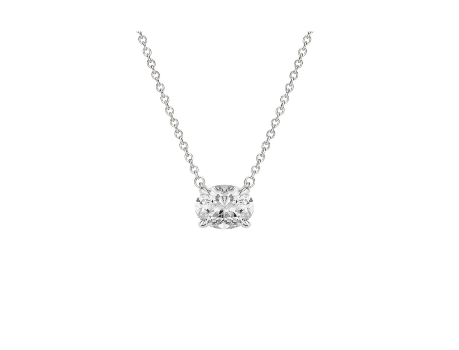 Ожерелье Dloria Elena Moissanite Solitaire Vermeil