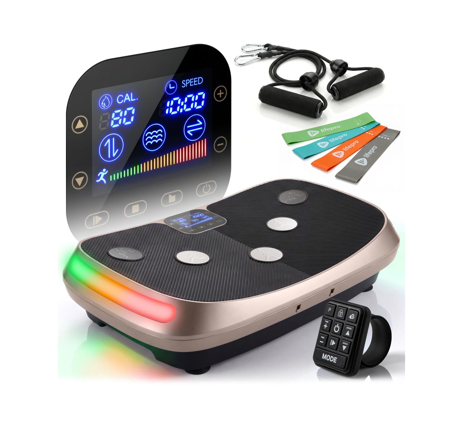 Lifepro Rumblex 4D Vibration Plate Exercise Machine - Triple Motor Oscillation, Linear & Pulsation for Whole Body Fitness