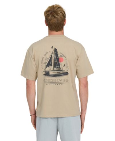 Мужская футболка Quiksilver Waterman Waterman Short-Sleeve Anchors Down