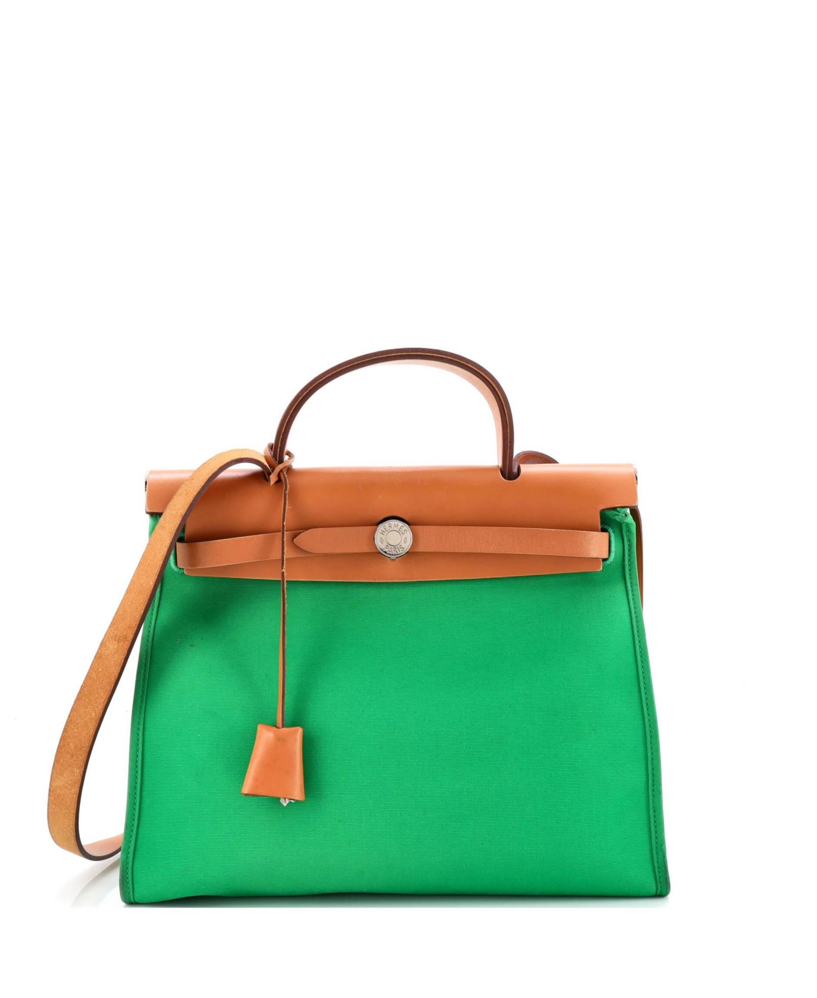Сумка HERMES 31 Herbag Zip Berline Vache Canvas and Leather