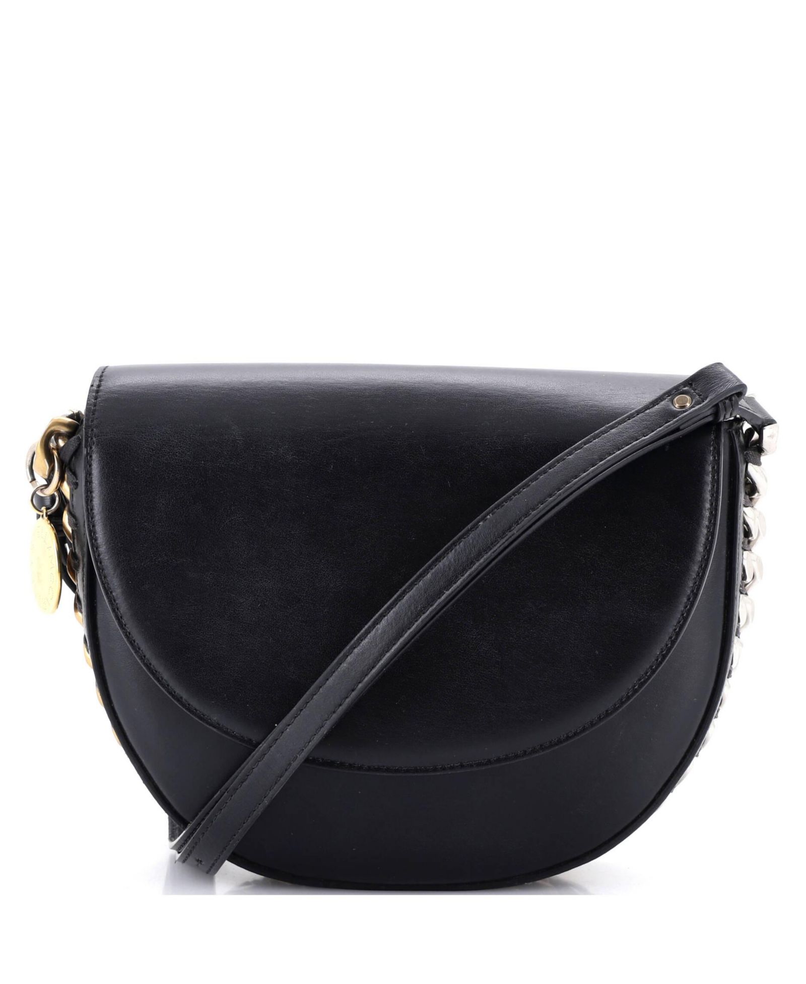 Pre-Owned Stella McCartney Medium Frayme Flap Shoulder Bag Faux Leather