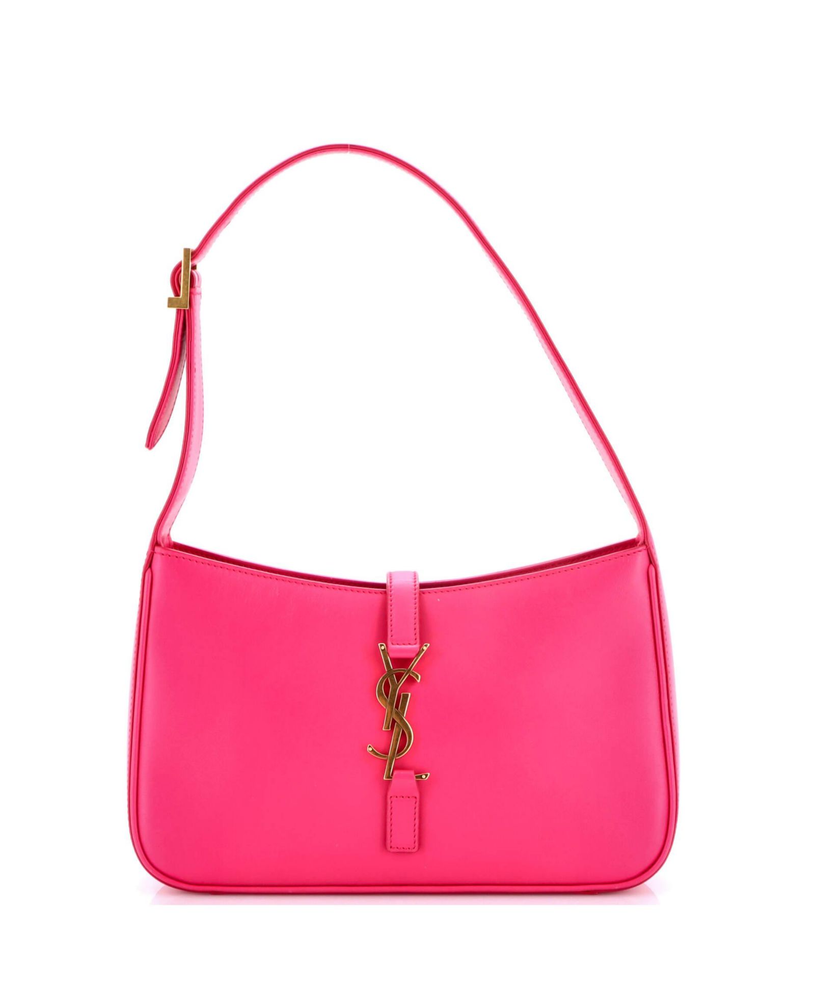 Pre-Owned Saint Laurent Small Le 5 a 7 Hobo Leather