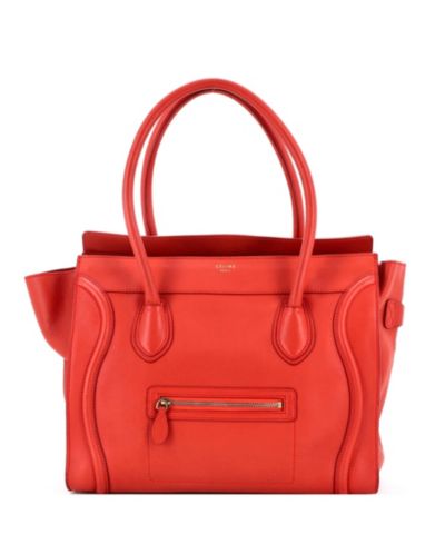 Pre-Owned Celine Medium Luggage Bag Smooth Leather