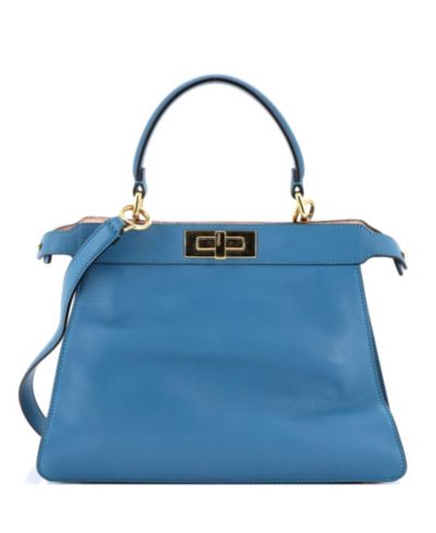 Pre-Owned Fendi Medium Peekaboo ISeeU Bag Leather