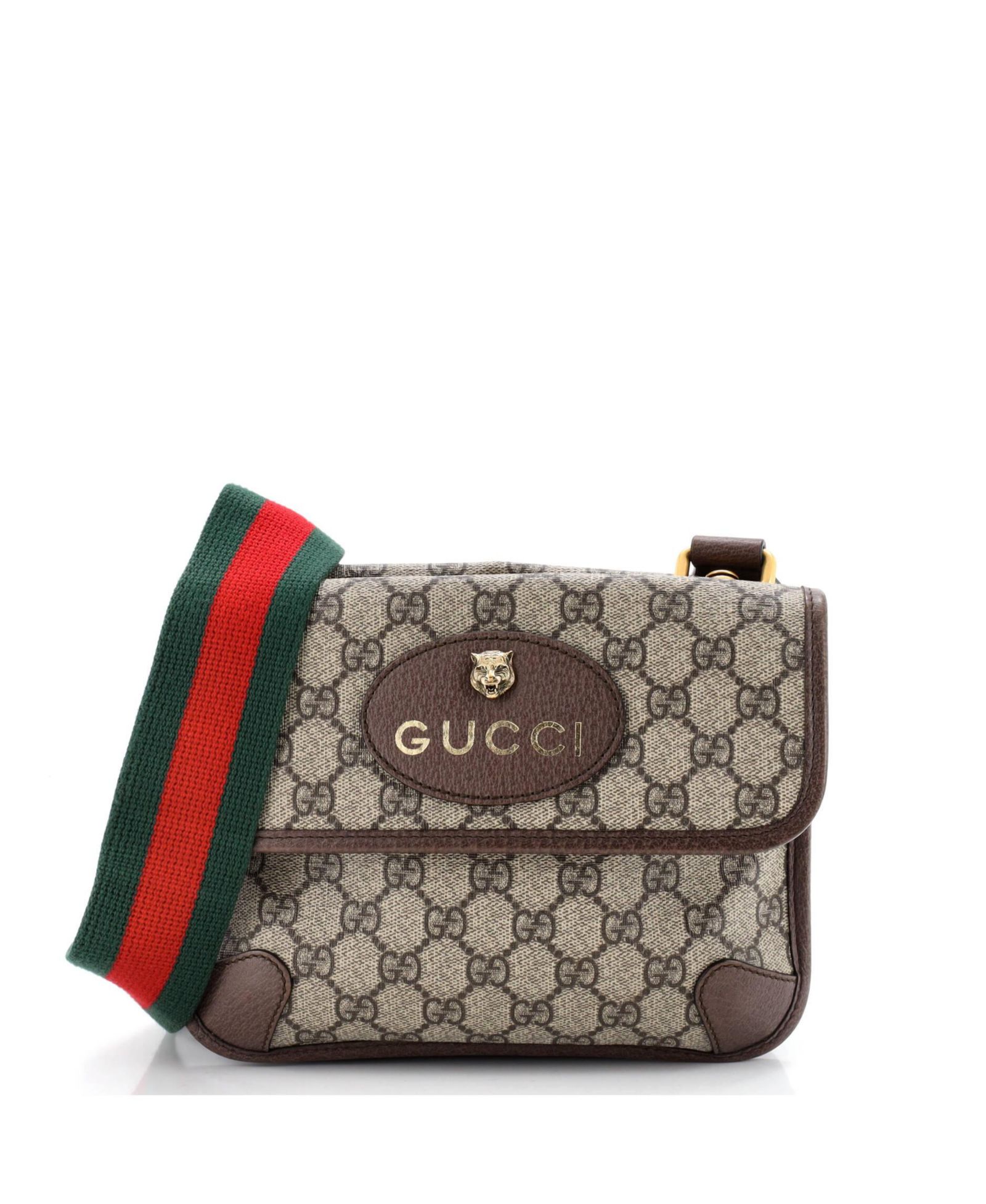 Сумка через плечо Gucci Small Neo Vintage Flap Messenger из покрытия Canvas