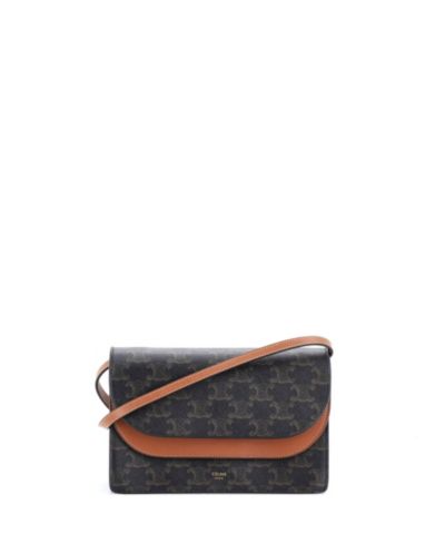 Pre-Owned Celine Кошелек на ремешке Triomphe Coated Canvas