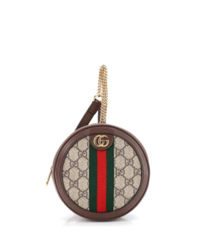 Б/у рюкзак Gucci Mini Ophidia Round, GG Coated Canvas