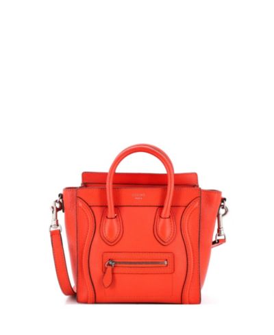 Pre-Owned Celine Nano Luggage Bag Smooth Leather