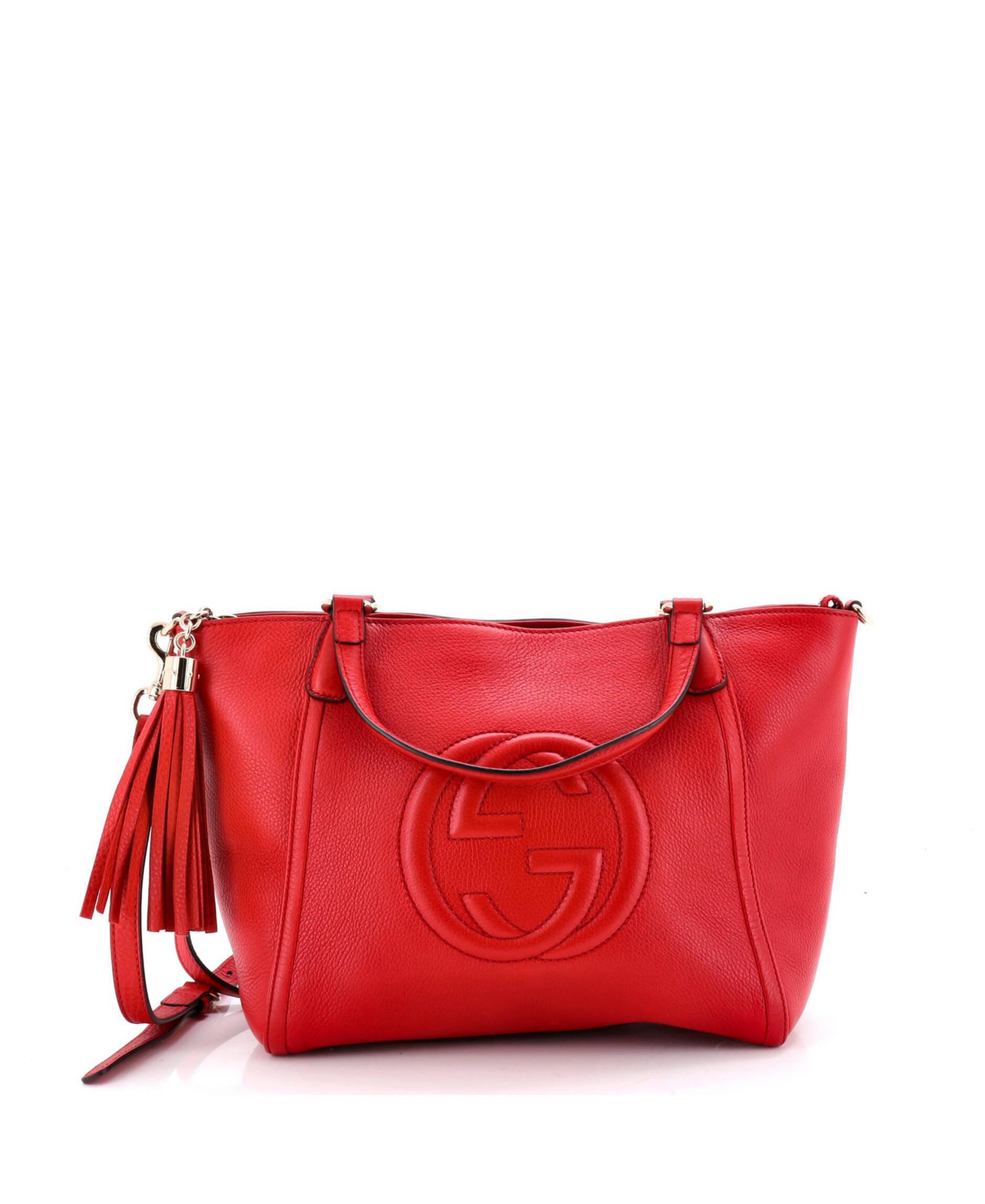 Pre-Owned Gucci Small Soho Convertible Top Handle Bag Leather