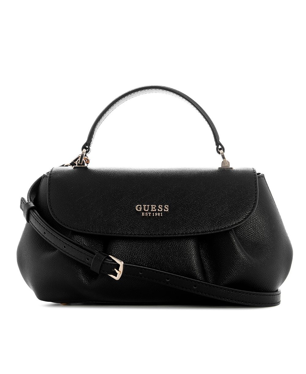 GUESS Amorette Top Handle Medium Flap Satchel Handbag