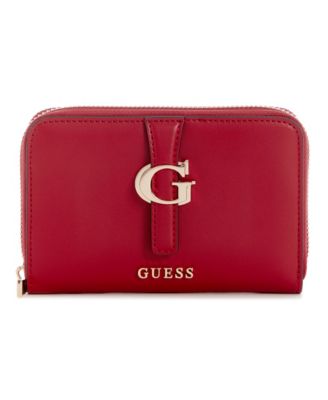 Женский кожаный кошелек GUESS Carrie Mini Zip Around