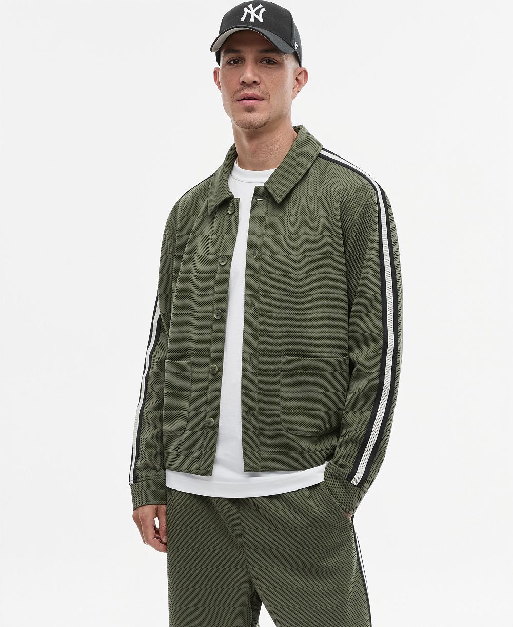 Mode of One Men's Sport Mesh Striped Jacket, Macy's Exclusive
