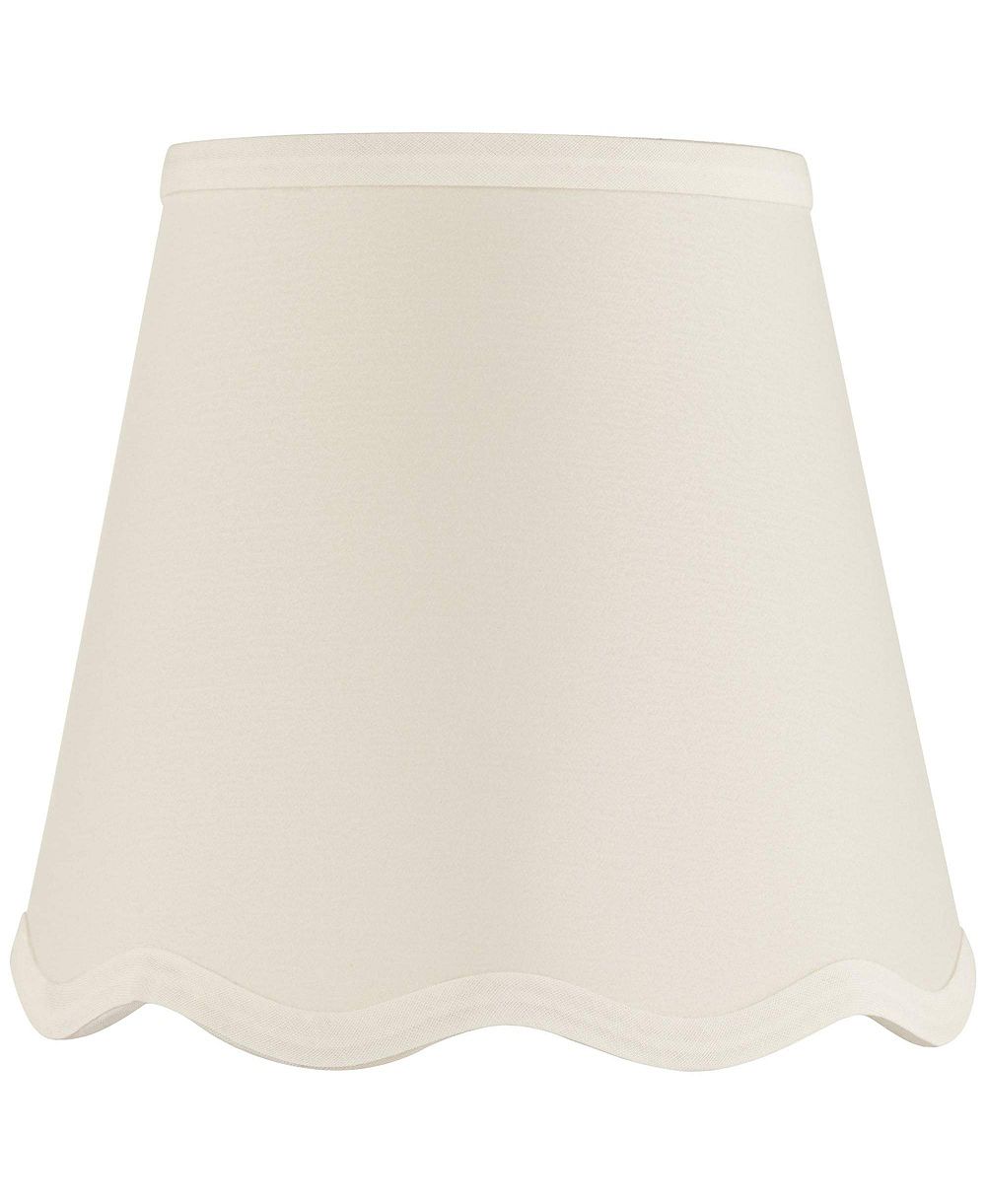 Абажур Springcrest High Slant White Empire Scallop