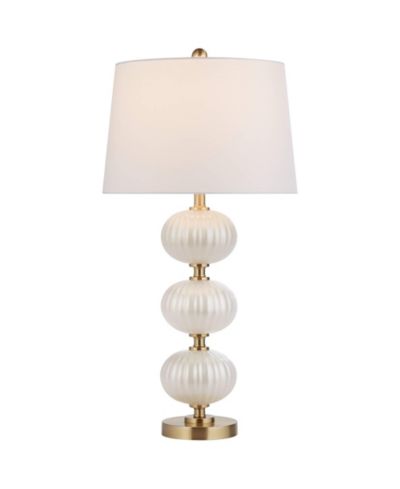 Possini Euro Design Possini Euro Grace High Pearl Fluted Glass Table Lamp