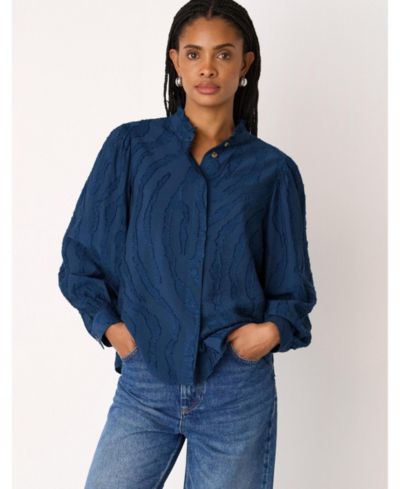 Whistles Women's Animal Textured Shirt