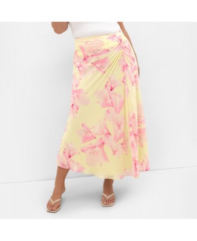 CITY CHIC Женский Soiree Print Maxi Skirt