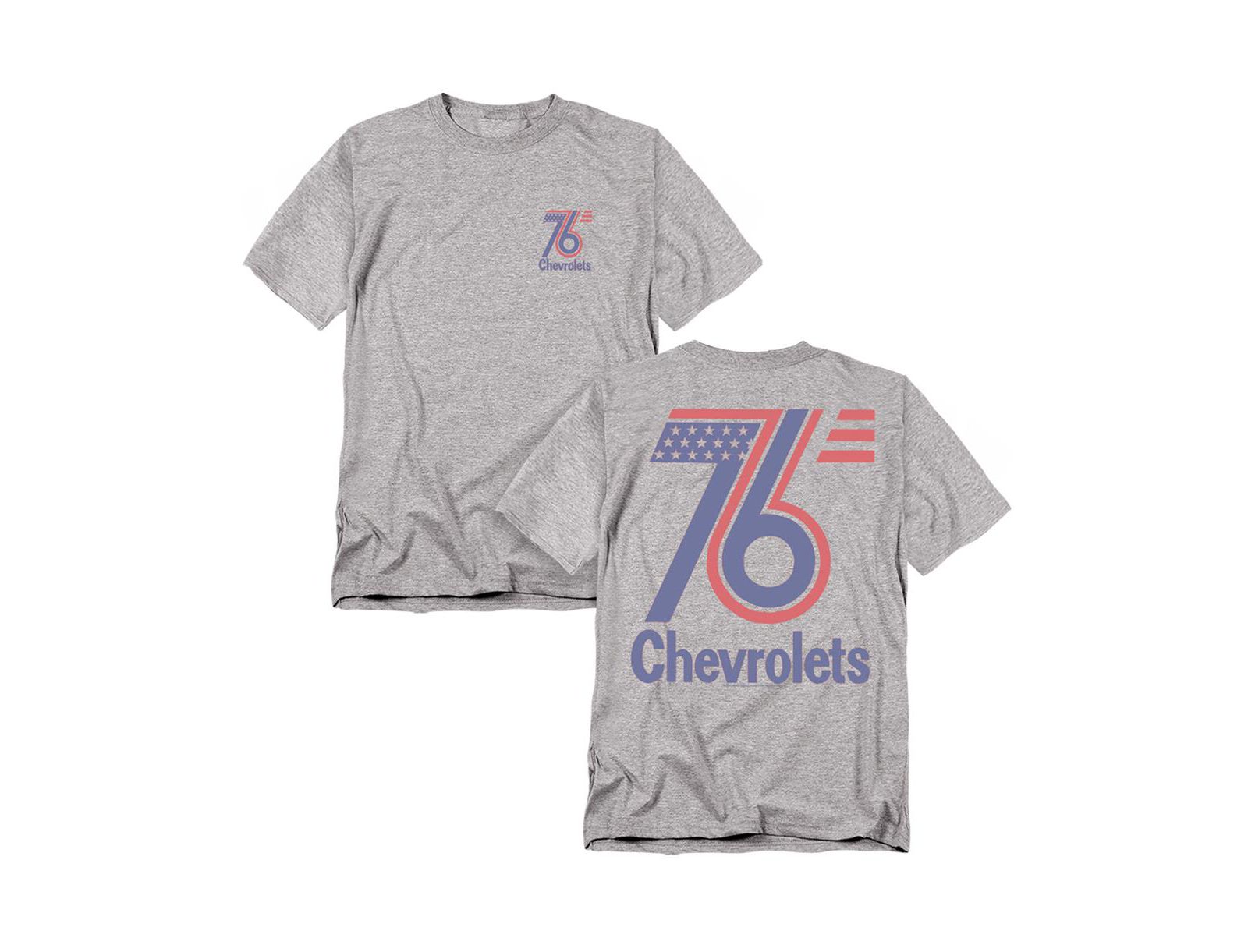 Corvette Men's Chevrolet 76 Logo Front Back T-Shirt