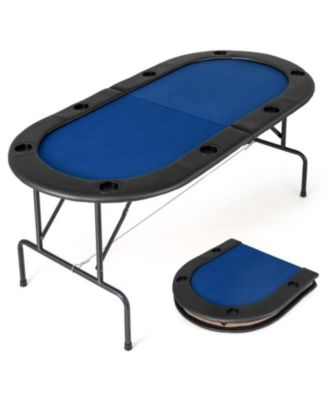 HONGGE 8 Players Texas Holdem Foldable Poker Table