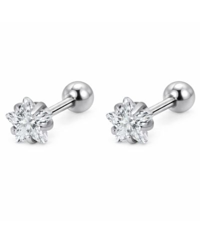 Серьги-гвоздики Rebl Jewelry Star CRYSTAL