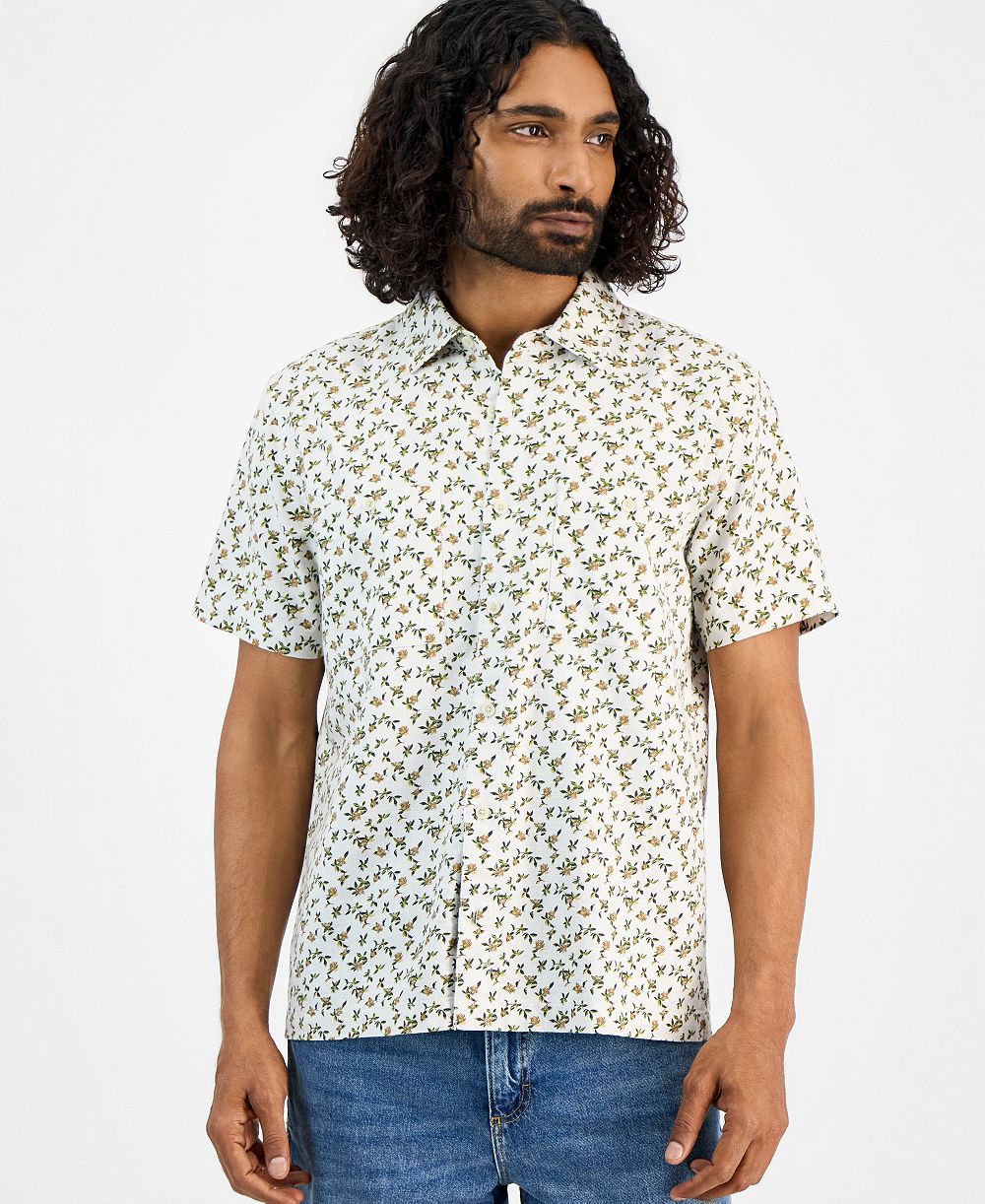 Мужская рубашка Sun + Stone Victor Ditsy Floral